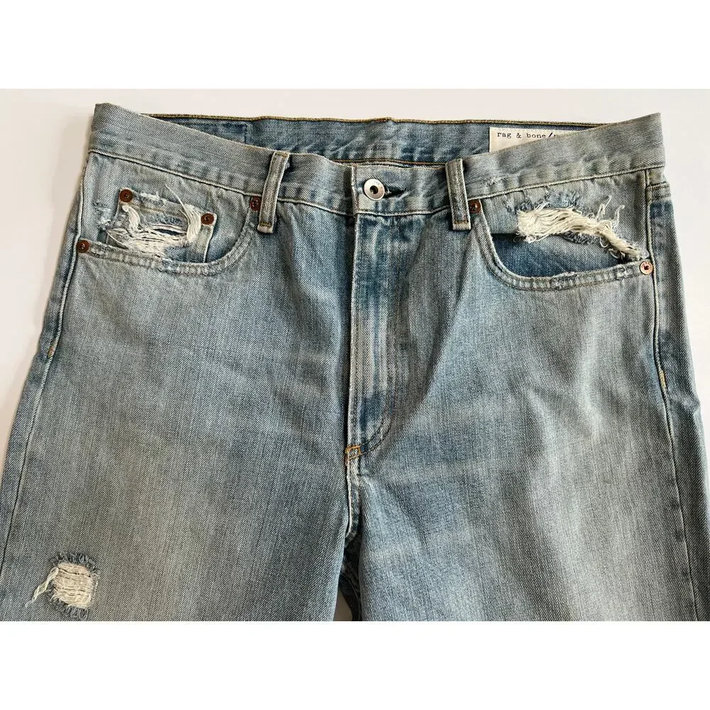 Rag & Bone Womens Union Pool Marilyn Distressed Jeans W1718K165UNI Size 31 - Picture 14 of 16